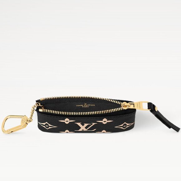 Authentic Louis Vuitton Bicolor Monogram Black Empreinte Leather Key Pouch - Picture 11 of 14